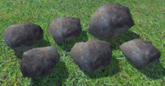 Ultra Low Poly Rock Pack 23 3D Model