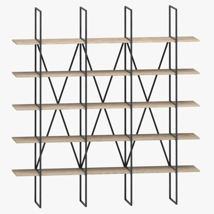 3D Wyatt Triple Shelving 3D Model