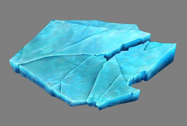 Game Model – snow – ice 01 3D Model