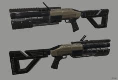 Howitzer Grenade launcher 3D Model