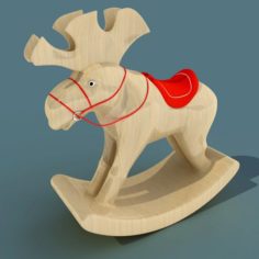 Elk Toy Swing 3D model 3D Model