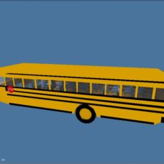 School Bus Free 3D Model