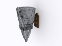 3D Medieval Torch 3D Model