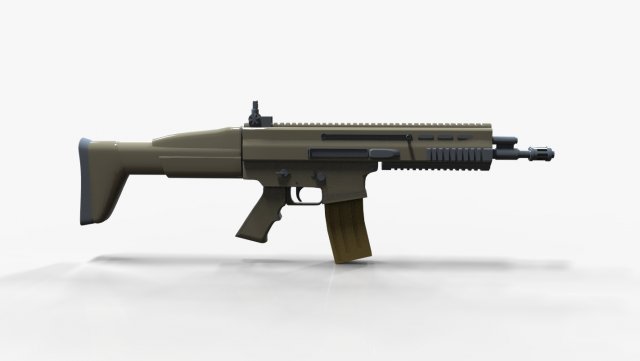 Assault Rifle Scar L 3D Model