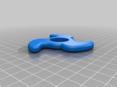 Fidget Spinner – 3 Curved Wings 3D Print Model