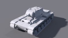 Tank KV-1 L-11 Low Poly model 3D Model