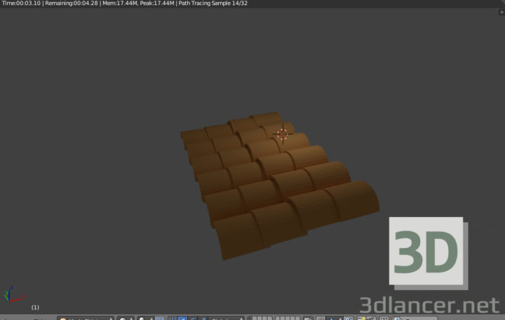 3D-Model 
Roof done in blender