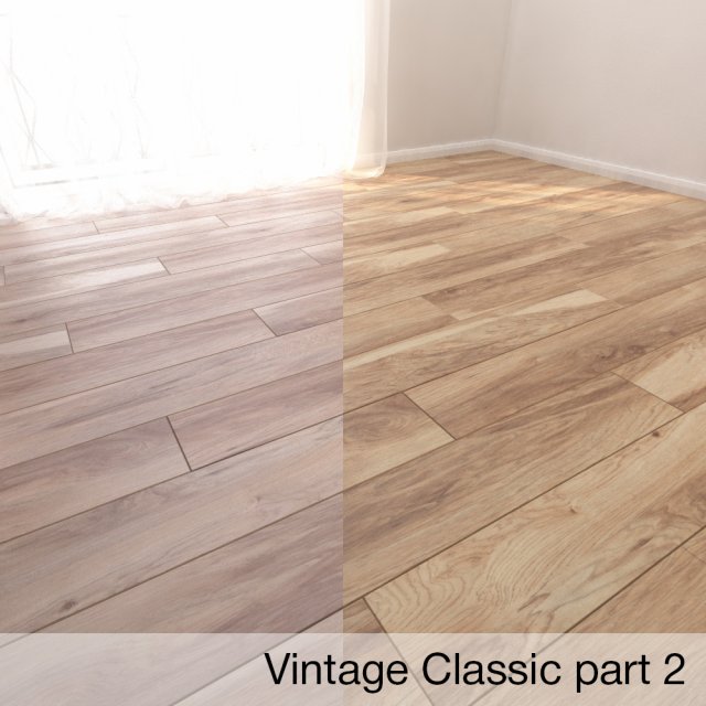 Parquet Floor Vintage Classic part 2 3D Model