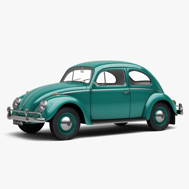 3D Volkswagen Beetle 1962 3D Model