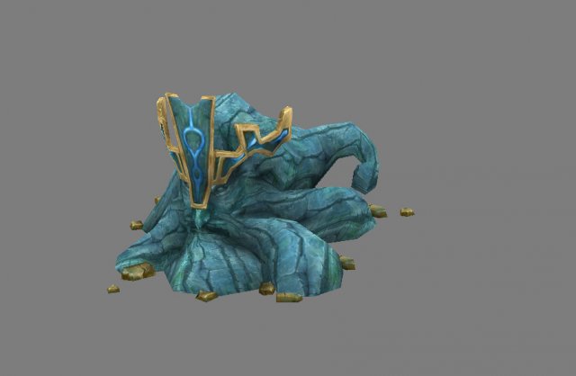 Games Models arena seabed area Colossus head 01 3D Model