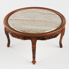 3D Round Table Classic 3D Model