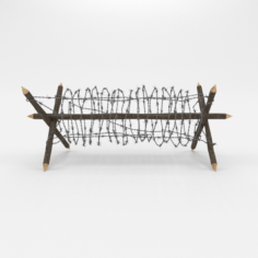 Barb Wire Obstacle 2 3D Model