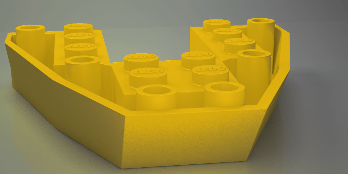 Lego Part Boat Base Plate 6×6 Ready for Games Puzzle toys 3D print model 3D Model