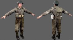 Canadian Soldiers 3D Model