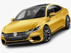 VW Arteon R-line 2018 3D Model
