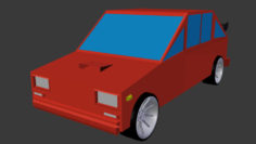 3D Cartoon car (Low poly) model 3D Model