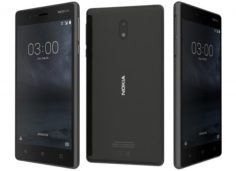Nokia 3 Matte Black 3D Model