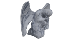 Angel Statue 3 Game-Ready 3D Model