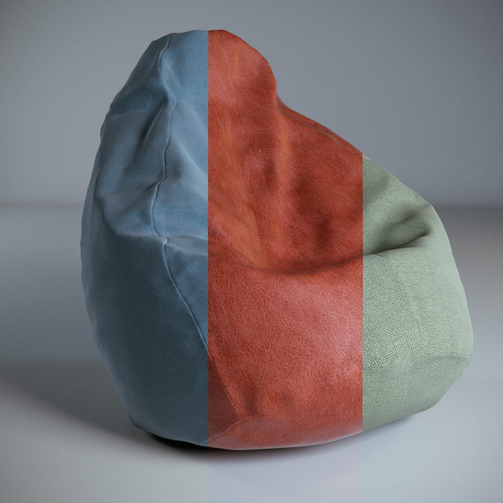 3D Sacco armchair model 3D Model