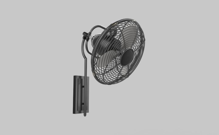 3D Veranda Patio Fan 3D Model