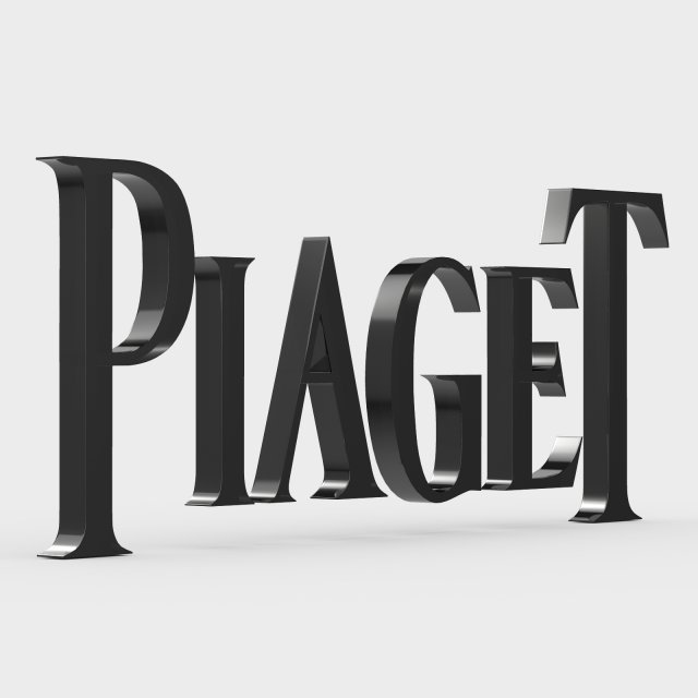 Piaget logo 3D Model