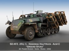 SDKFZ 251-1 AusfC – Ground Stuka – 24PD 3D Model