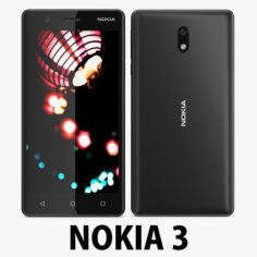 Nokia 3 Black model 3D Model