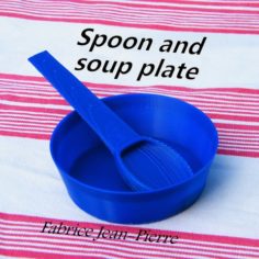 Spoon and soup plate 3D Print Model