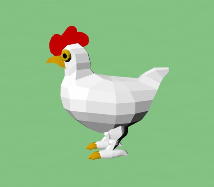 Chicken 3D model Free 3D Model