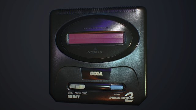 Sega PBR textures model VR – AR – low-poly 3D Model