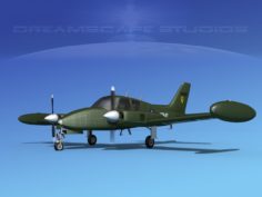 Cessna U-3 US Army 3D Model
