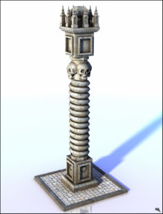 3D Ancient Column 3D Model