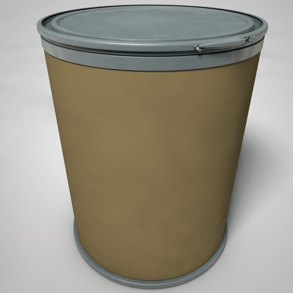 3D model Cardboard Drum 3D Model