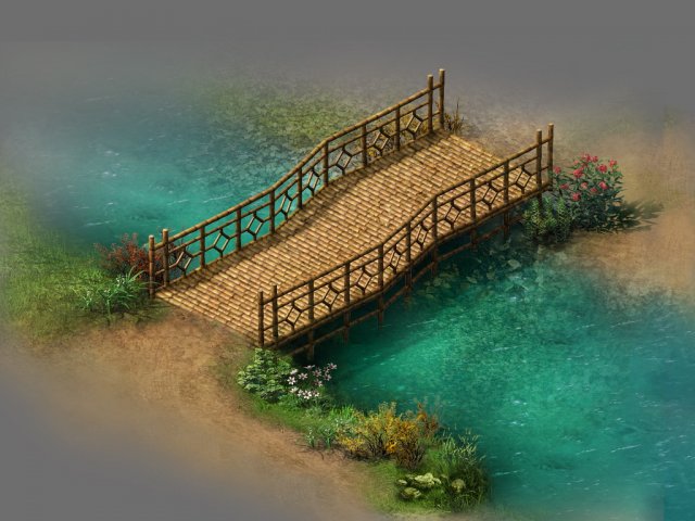 Field – Bamboo Bridge 3D Model