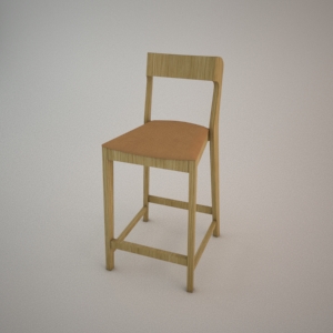 Bar stool BST-1320 3d model FAMEG