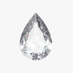 3D Pear Diamond 3D Model