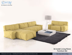 Living room furniture Set
           3D Model