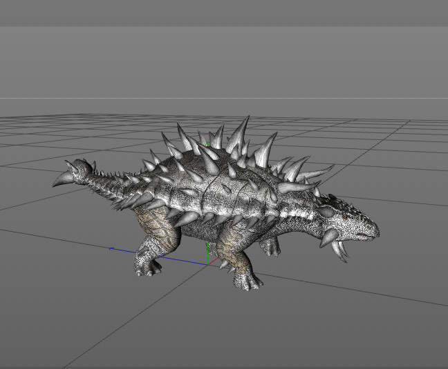Ankylo Prehistoric Dinosaur model 3D Model