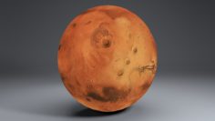 Mars 8k Globe 3D Model