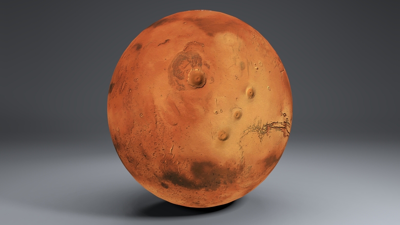 Mars 8k Globe 3D Model