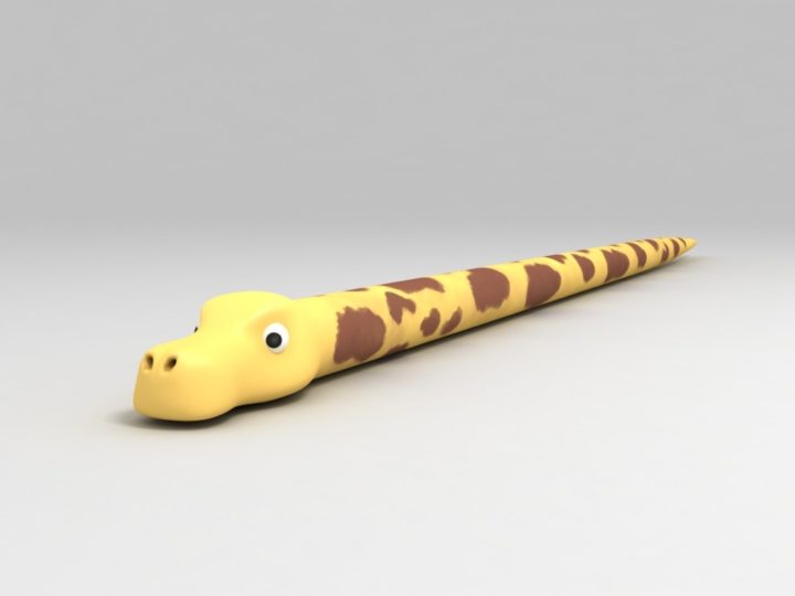 3D Snake 3D Model