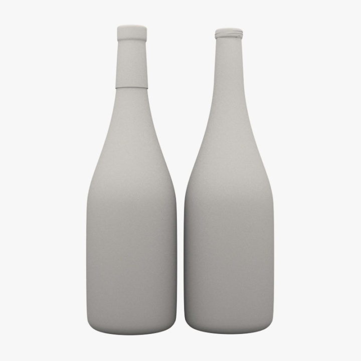 3D Wine Bottle 3D Model