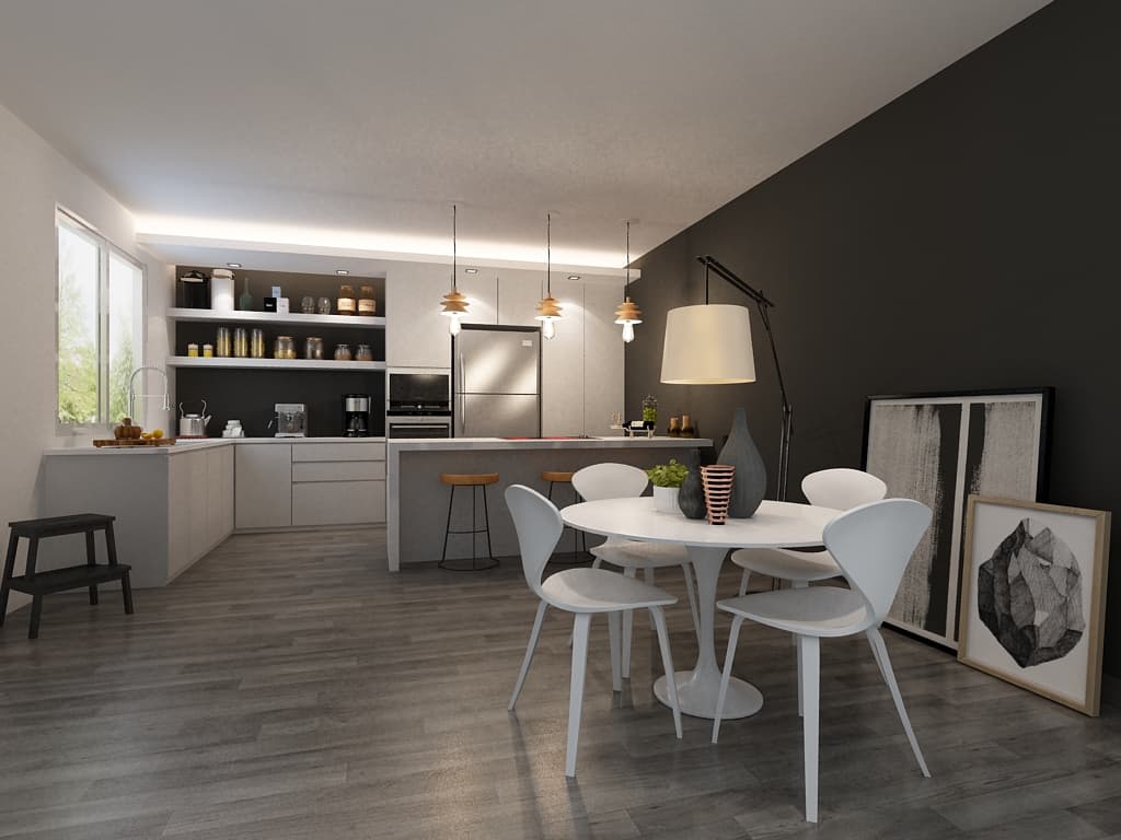 Kitchen Dining 3D Model