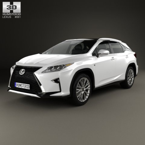 Lexus RX F Sport 2016 3D Model