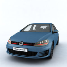 Volkswagen Golf Mk7 GTI 3D model 3D Model