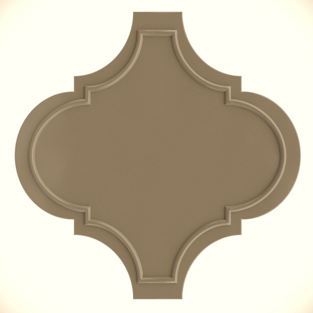 Tile wall Dec Arabesque Tufo 3D Model