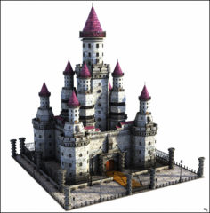 3D Fantasy Castle 3D Model