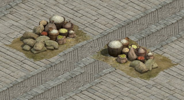 Wangcheng stall – rice stalls 3D Model