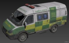 GaZ-2705 Ambulance 3D Model