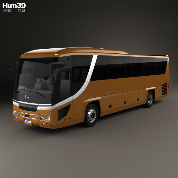 Hino S’elega Super High Decca Bus 2015 3D Model